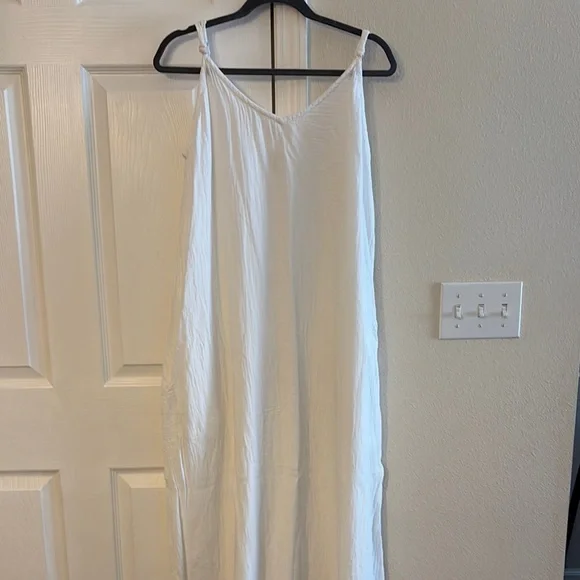 Tank White maxi dress organic cotton - Picture 4 of 6